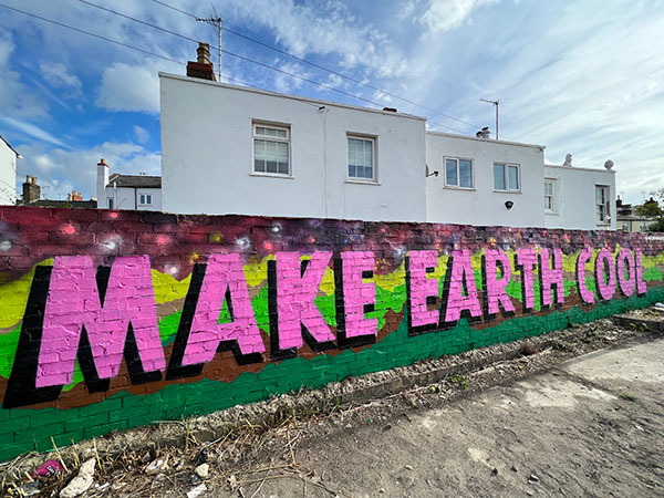 Make Earth Cool - graffiti in Cheltenham