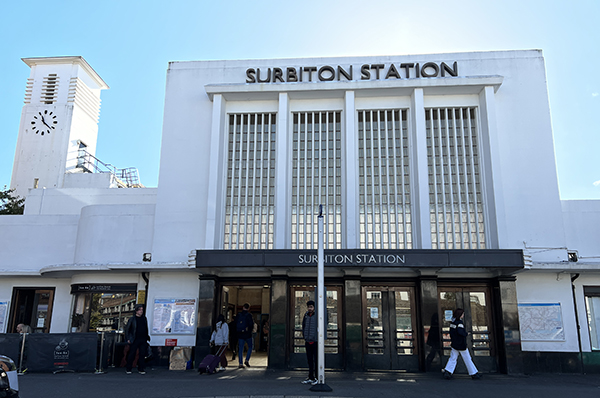 Surbiton Station, built in the Art Deco style
