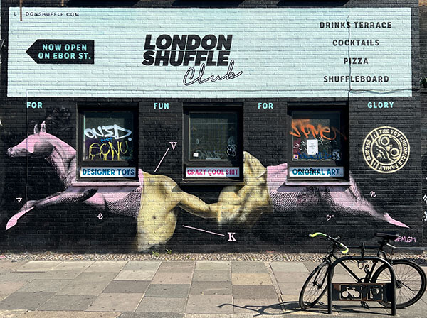 Enigm collab outside London Shuffle Club
