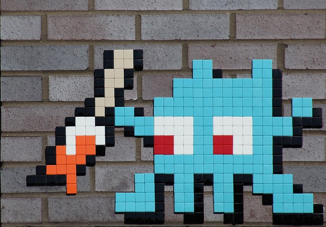 Invader tiles
