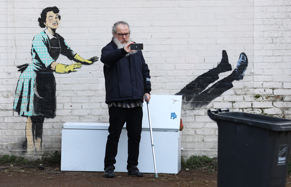Banksy selfie