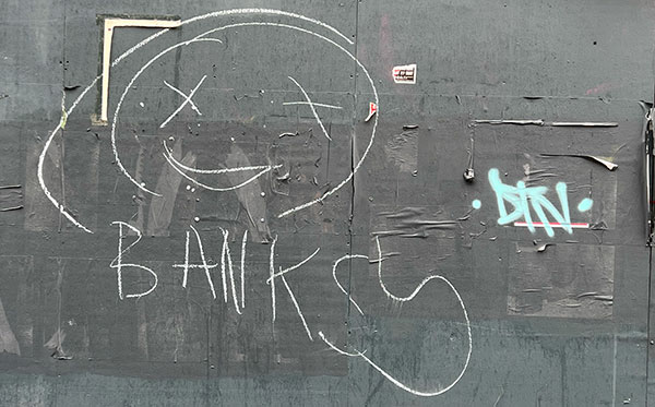 The Banksy Effect - chalk graffiti