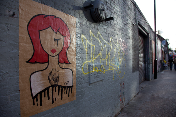 C3 paste up in Sclater Street, London