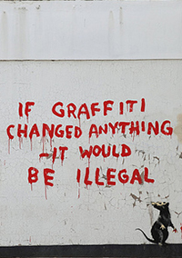 Banksy Illegal Graffiti