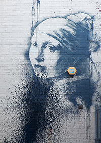 Banksy Girl With Pierced Earrdrum