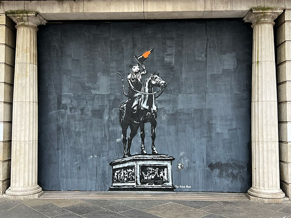 The Rebel Bear Banksy tribute