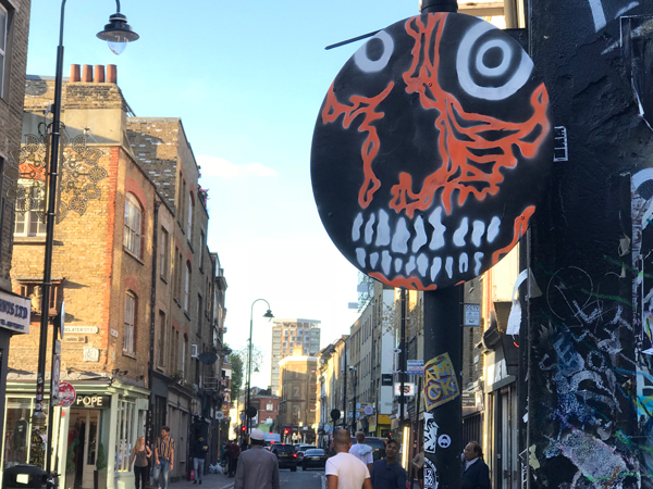Voxx Romana sign in Brick Lane