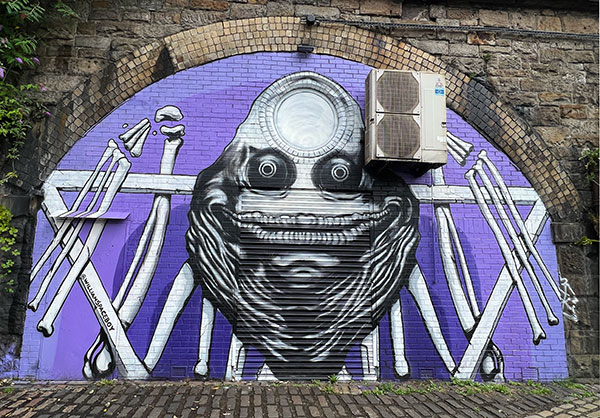 Glasgow yard works street art