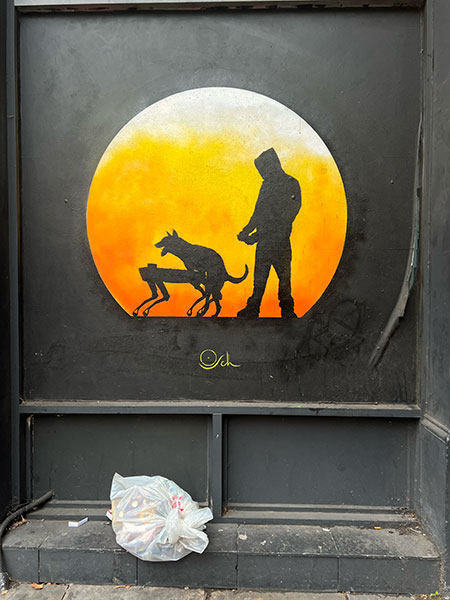 Otto Schade street art in Shoreditch