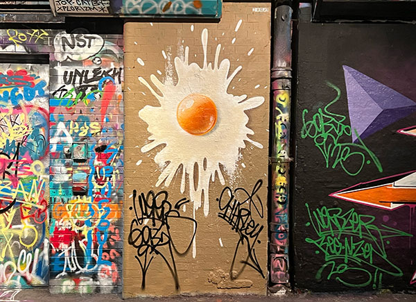 Woskerski egg in Leake Street