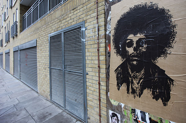 Paul Insect - dead Hendrix paste up