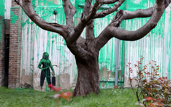 Banksy tree
