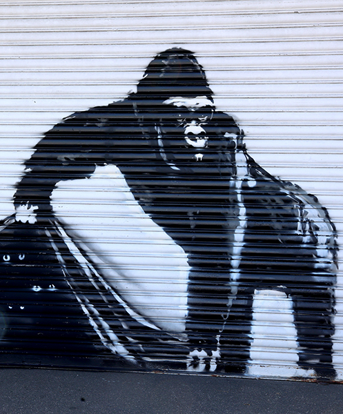 Banksy Gorilla at London Zoo