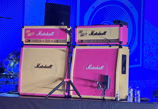 Steve Jones's Marshall guitar amps