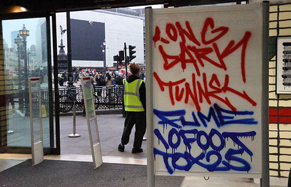 Long Dark Tunnel, Piccadilly Circus