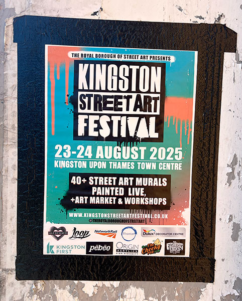 Poster for Kingston Street Art Festival 2025