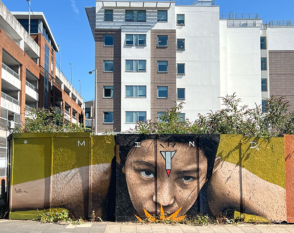 Mindfortynine at the Kingston Street Art Festival, 2025