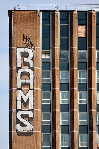 RAMS MSK rappelled / abseil graffiti in Stratford, East London
