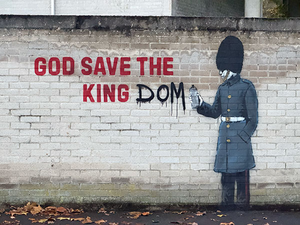 DNZ God Save The Kingdom street art in Windsor