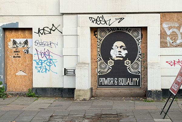 Obey (Shepard Fairey) paste of 'Power and Equality'