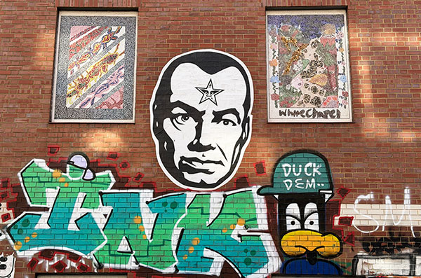 Obey paste up in Brick Lane in October 2025