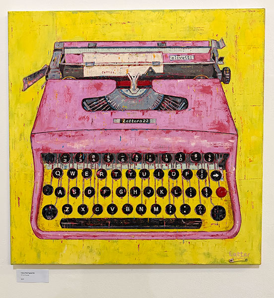 Future Pink Typewriter by Colin Latter