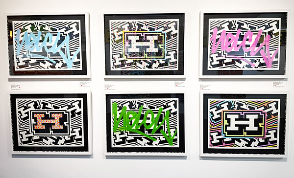 Helch - various one layer screen prints on Heritage White