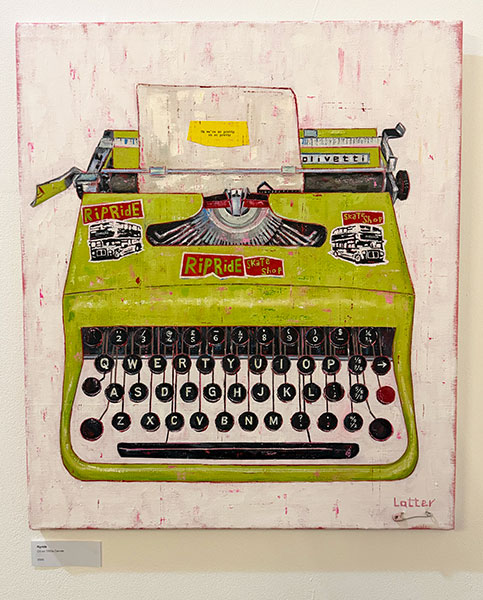 Ripride on 1950's canvas - by Colin Latter