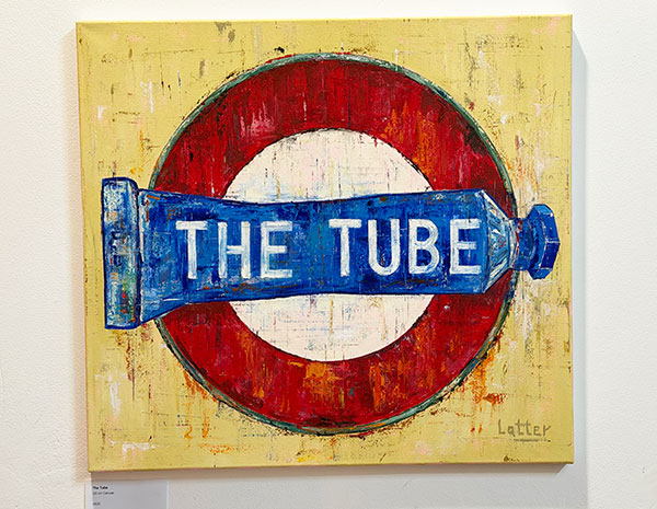 The Tube, oil on canvas by Colin Latter