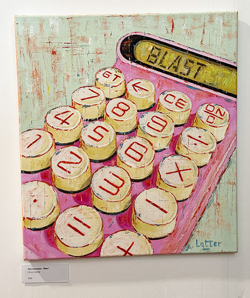 Pink Calculator - Blast by Colin Latter