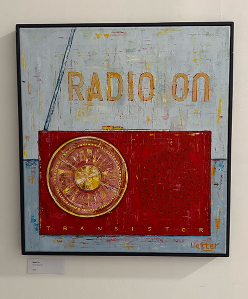 Radio On - on 1950's canvas by Colin Latter