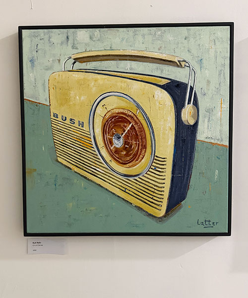 Bush Radio, oli on canvas by Colin Latter