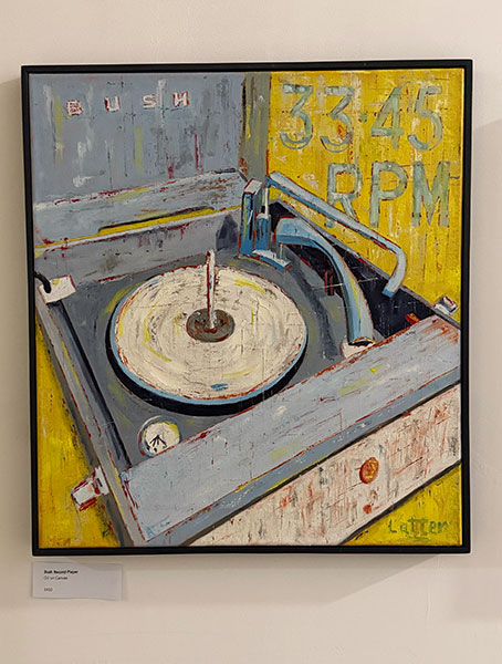 Bush Record Player, oil on canvas by Colin Latter