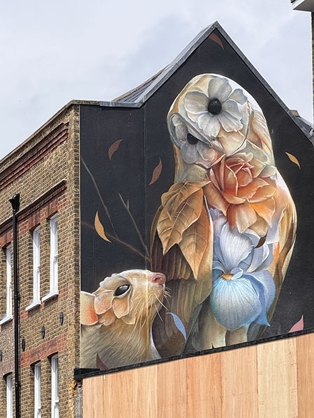Curtis Hylton Mouse and owl art in Kingston
