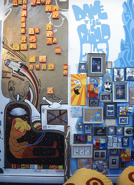 Sickboy and Dave the Chimp at the Outside Institute