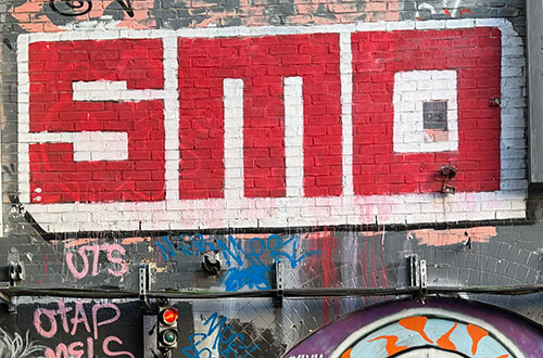 Silent Monkey graffiti