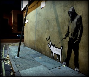 Banksy - Haring Dog  